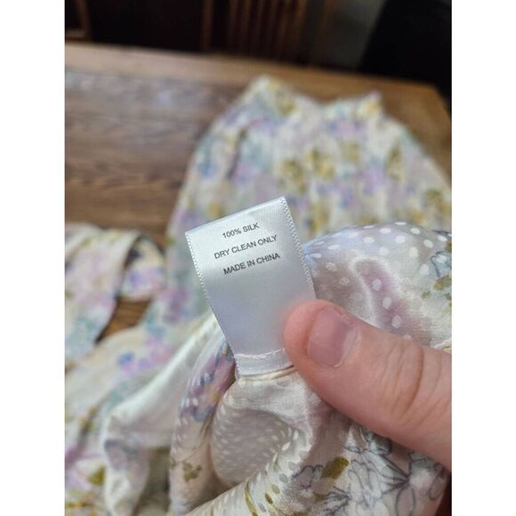 Hunter Bell Graham silk floral blouse sz XS - Picture 3 of 4